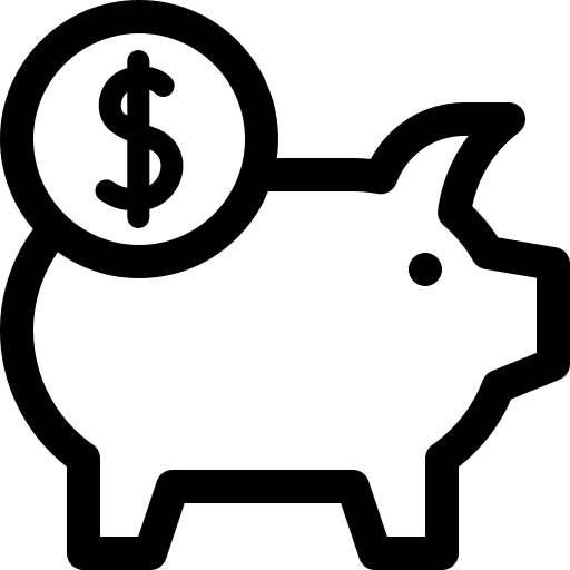 Piggy bank piggy bank save healthcare and medical icon