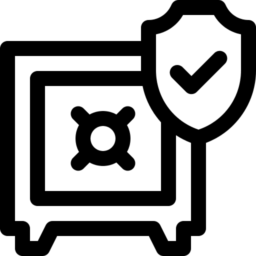 Safe box security business and finance healthcare and medical icon