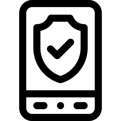 Smartphone electronics security crush icon