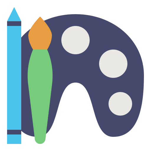 Art stationary art painting icon