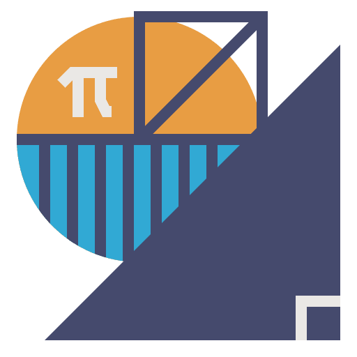 Math trigonometry area math icon