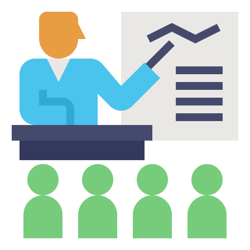 Teaching lessons course teaching icon