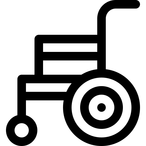 Wheelchair sign wheelchair disability icon