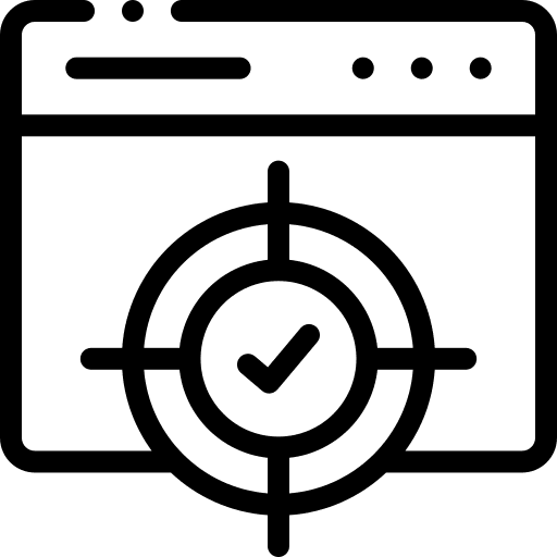 Target website scope seo and web icon