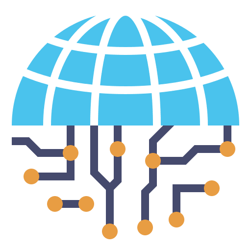 Technology connect education internet icon