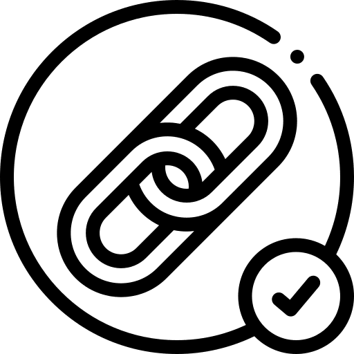 Backlinks communications network link icon