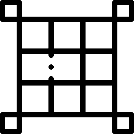 Grid networking world network icon