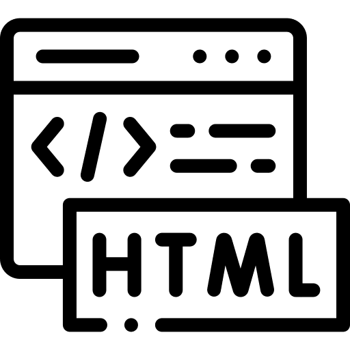 Html seo and web multimedia interface icon