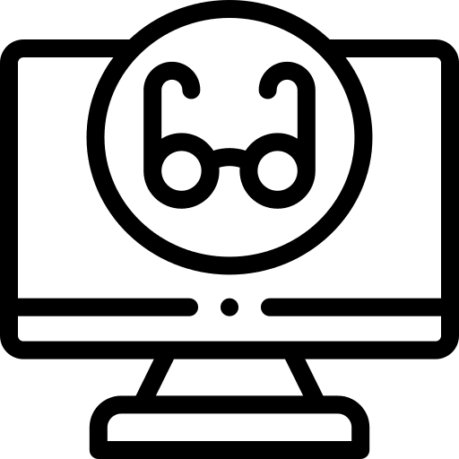 Reading mode computer screen multimedia option icon