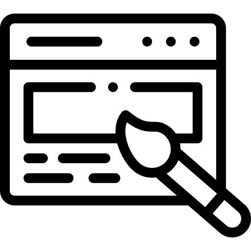 Web design edit tools custom browser icon