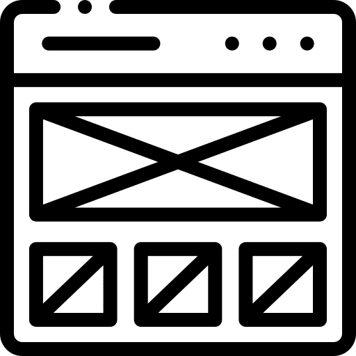 Wireframe wireframe seo and web web page icon