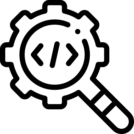 Loupe coding seo and web meta icon