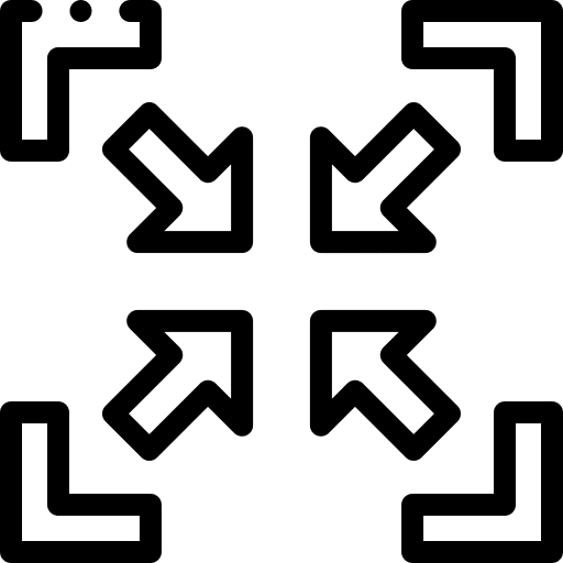 Minimize edit tools arrows direction icon