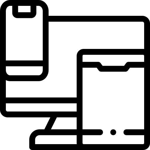 Responsive electronics devices computer icon