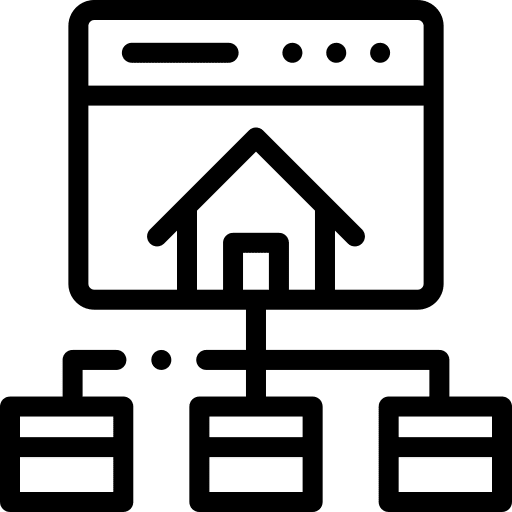 Sitemap maps hierarchy map icon