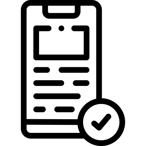 Smartphone mobile data lock ui icon