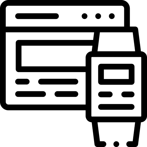 Smartwatch website smartwatch responsive icon