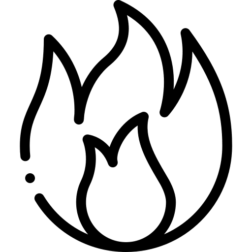 Fire element danger nature icon