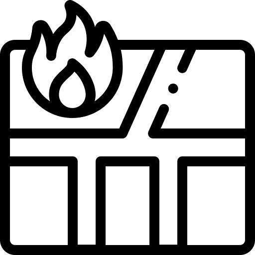 Fire interface security professions and jobs icon