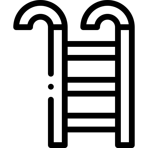 Ladder firefighter ladder professions and jobs icon