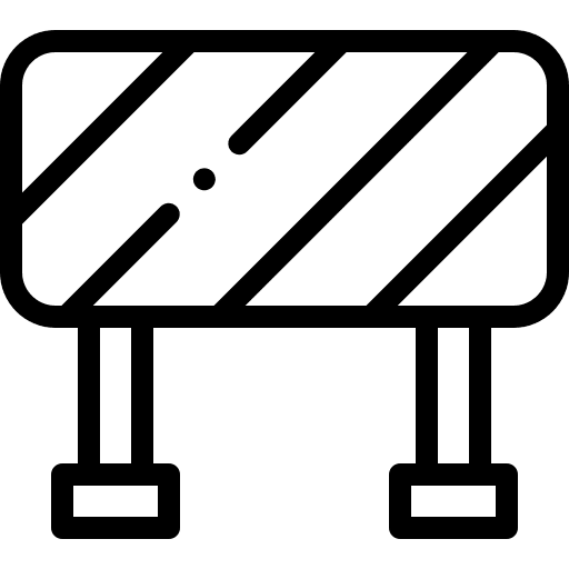 Traffic barrier road barrier professions and jobs road sign icon