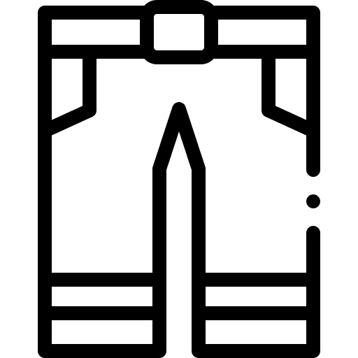 Firefighter security pants professions and jobs icon