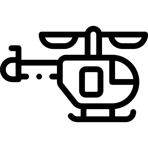 Helicopter emergency ambulance chopper icon