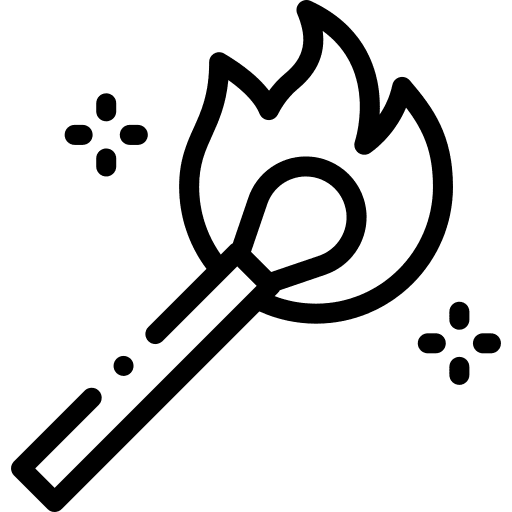 Match miscellaneous flame professions and jobs icon