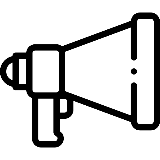 Megaphone loud advertising mega icon