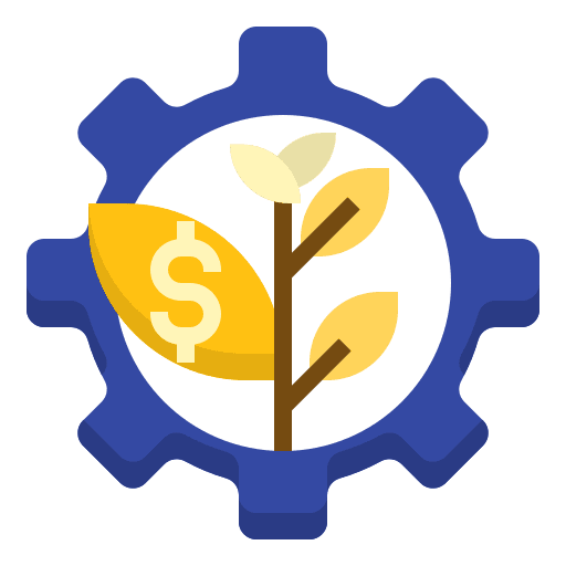 Eco friendly eco friendly strategy development bussiness and finance icon