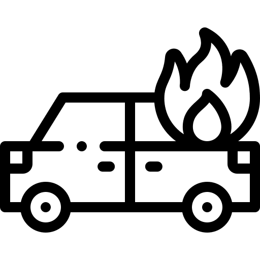 Fire vehicle transport professions and jobs icon