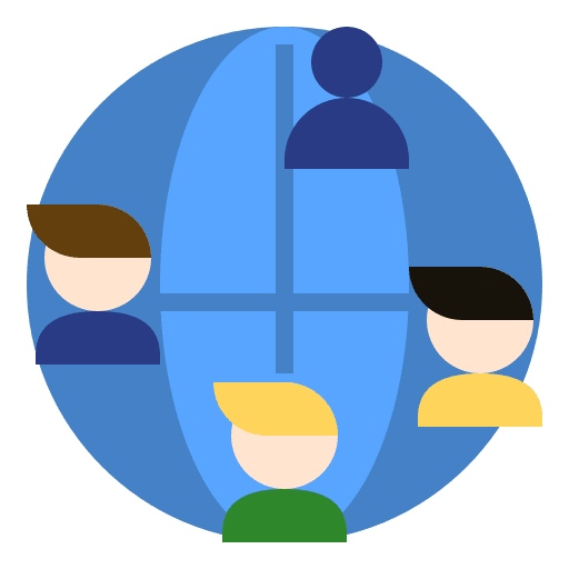 Connection product workers leader icon