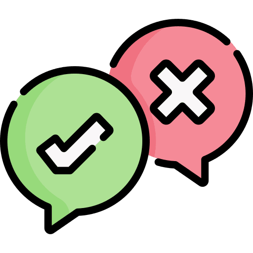 Vote communications vote bad icon