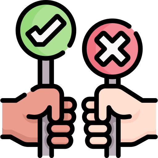 Vote vote survey social media icon