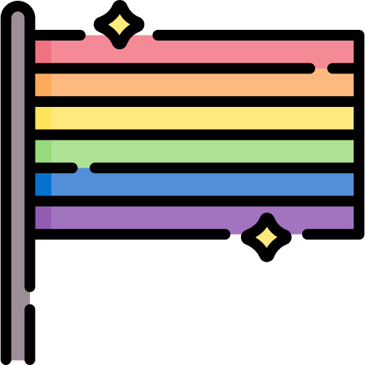 Lgbtq flag love lgbtq icon