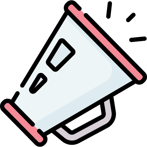 Megaphone equity communications protester icon