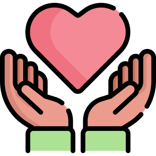 Peace acceptance like love icon