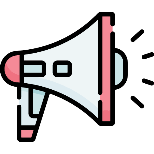 Megaphone bullhorn announcement shout icon