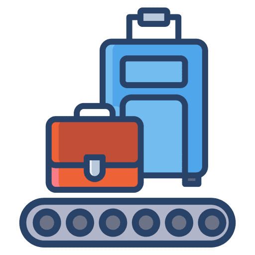 Baggage baggage travelling briefcase icon