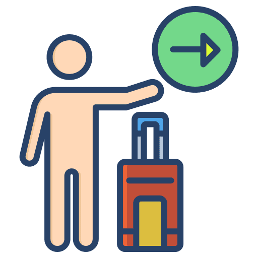 Check in humanpictos passanger check in icon