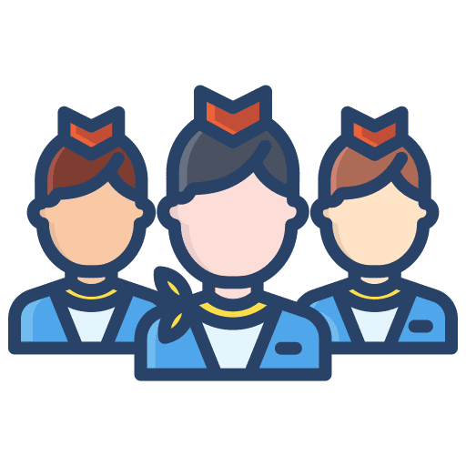 Crew members member team icon