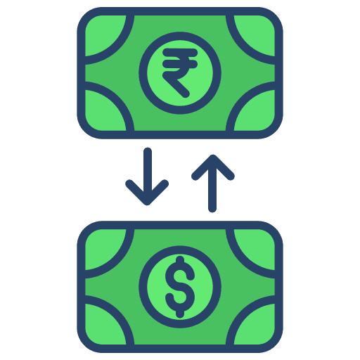 Exchanging exchanging commerce transportation icon