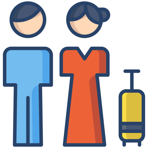 Passenger journey travel passenger icon