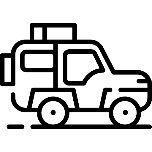 Car ride destination transportation icon