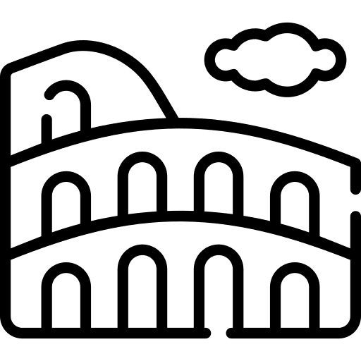 Rome europe building monument icon