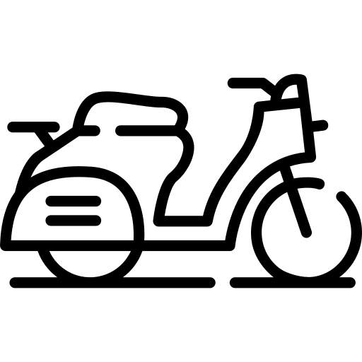 Scooter scooter transport travel icon