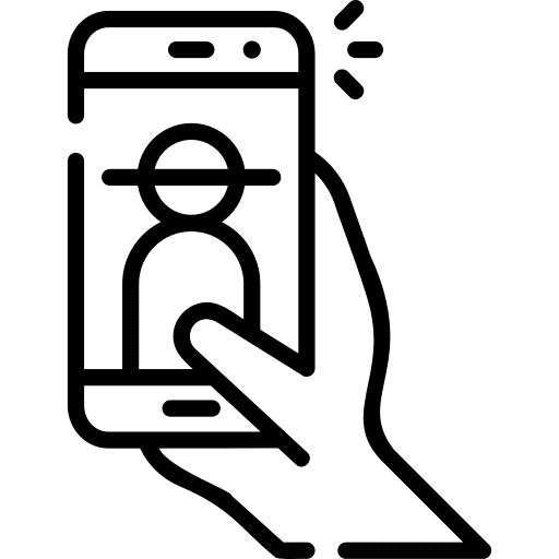 Selfie selfie phone hand icon