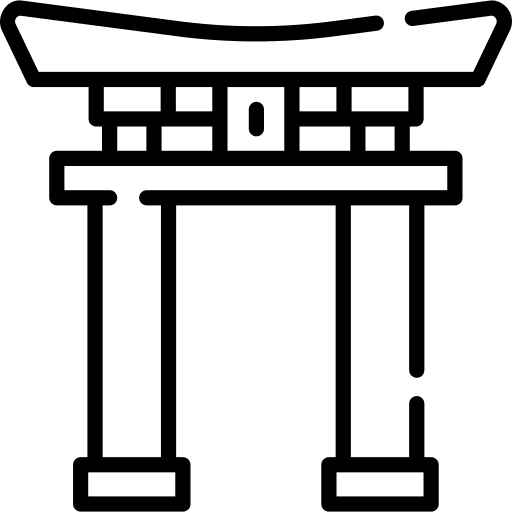 Torii gate building monument tokyo icon