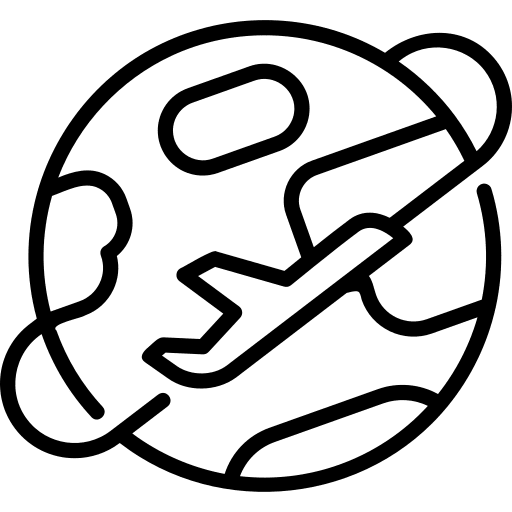 Around the globe around the world travel global icon