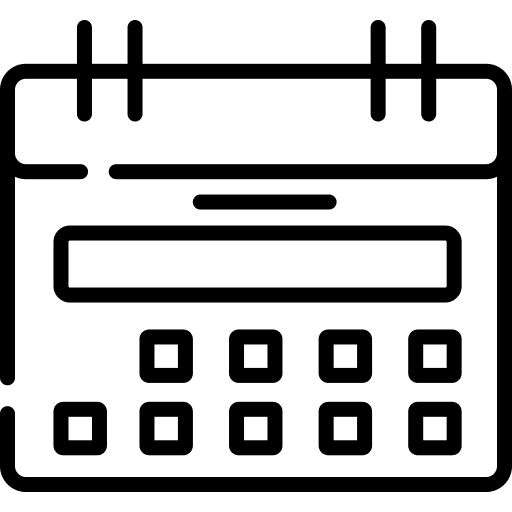 Calendar kid schedule calendar icon